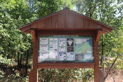 Park information at the kiosk